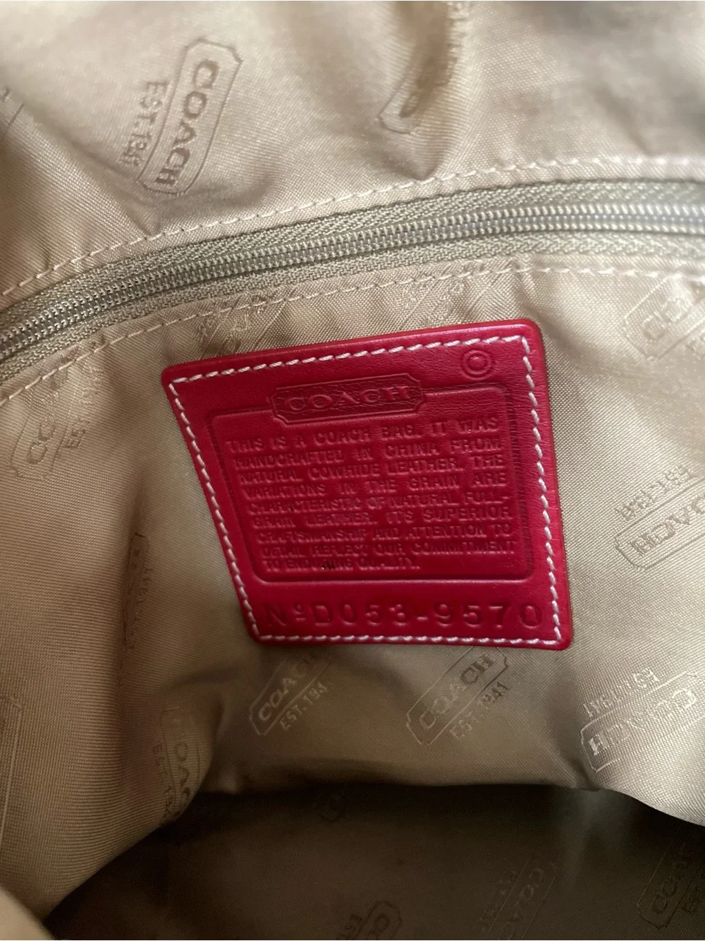 Coach 2005 vintage 9570 Hamptons soft leather flap shoulder/crossbody bag